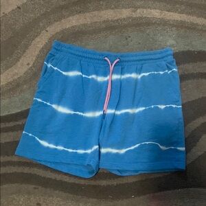 Blue Tie-Dye Men's Shorts